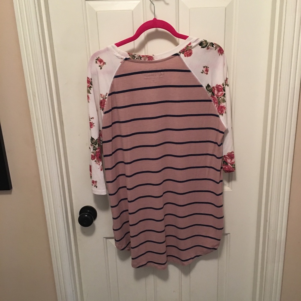 Multi colored baseball T
